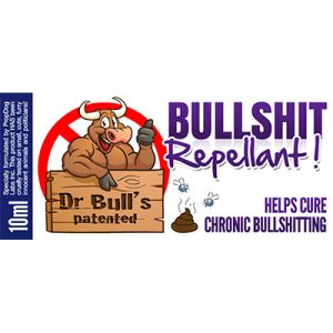 Dr Bull's Patented Bullshit Repellent by David Bonsall and PropDog