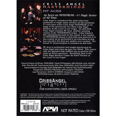 Masterminds (MF Aces) Vol. 3 by Criss Angel - DVD