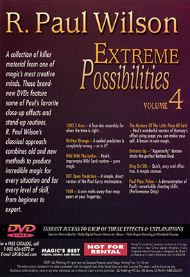 Extreme Possibilities - Volume 4 by R. Paul Wilson - DVD - Image 2