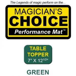 Table Topper Close-Up Mat (GREEN - 7x12.5) by Ronjo