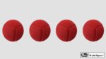 Rope Balls 1 inch / Set of 4 (Red) by Mr. Magic