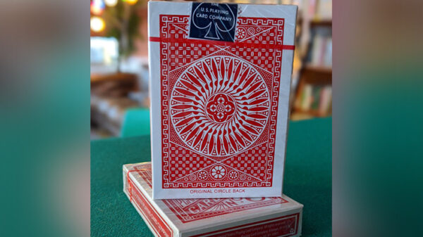 Experts Thin Crushed Tally Ho Circle Back (Red) Playing Cards
