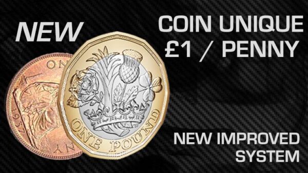 coin unique new pound and penny magic trick