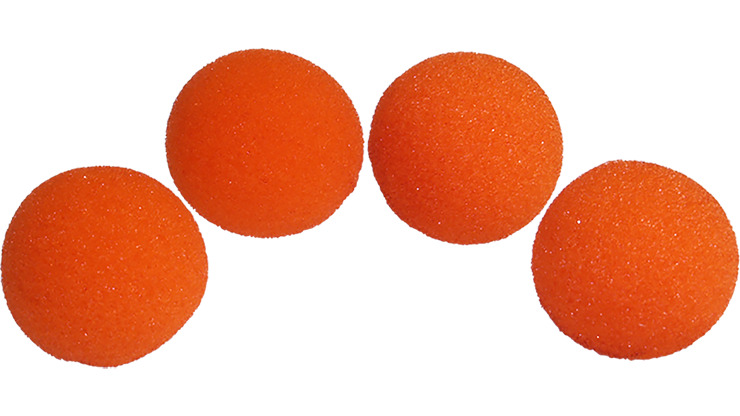 1.5 inch HD Ultra Soft Orange Sponge Ball Set of 4 from Magic by Gosh