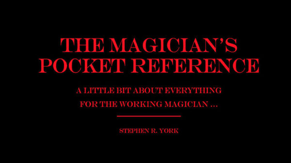 The Magician's Pocket Reference by Stephen R. York eBook DOWNLOAD - Download