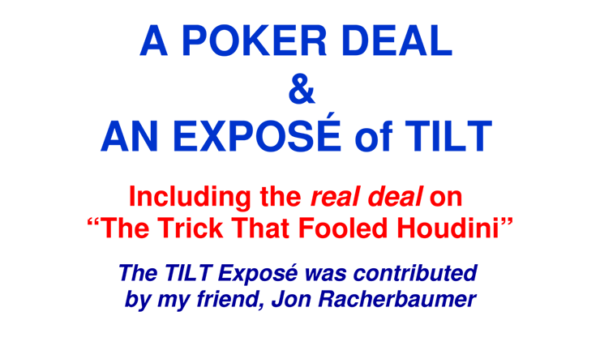 A Poker Deal & An Exposé of TILT by Paul A. Lelekis eBook DOWNLOAD - Download
