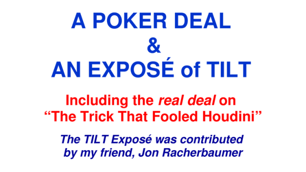 A Poker Deal & An Exposé of TILT by Paul A. Lelekis eBook DOWNLOAD - Download