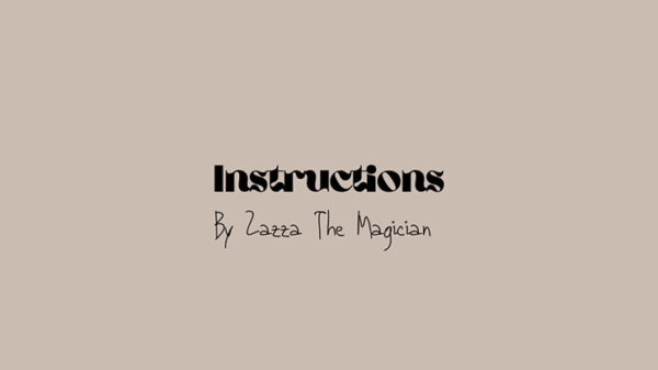 INSTRUCTIONS by Zazza The Magician video DOWNLOAD - Download