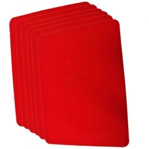 Small Close Up Pad 6 Pack (Red 8 inch x 10 inch) by Goshman