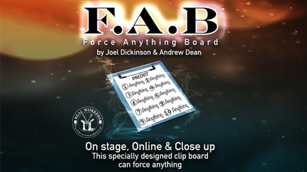 FAB BOARD A5/BLUE (Gimmicks and Online Instruction) by Joel Dickinson & Andrew Dean