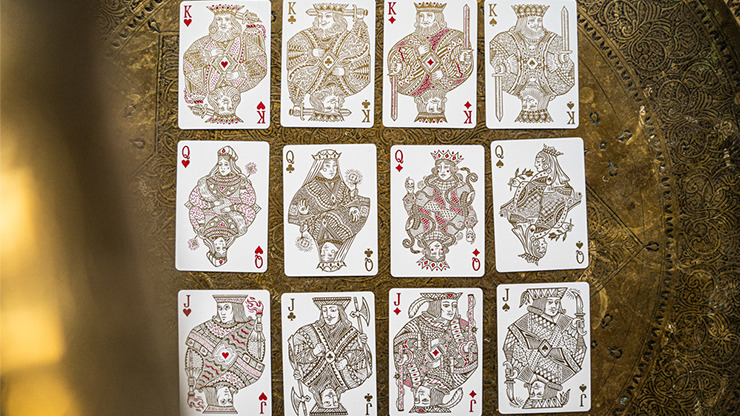 White Gold Edition V3 Playing Cards by Joker and the Thief