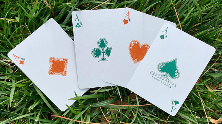 Grasshopper Light (Jade) Playing Cards