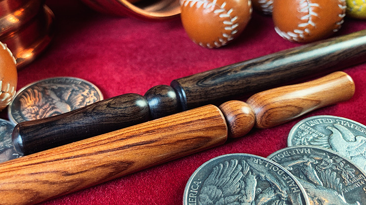Wooden wand PRO (Standard Black) by Harry He & Bacon Magic