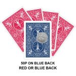 50p On Blue Back