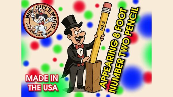 Appearing number two pencil- 8 Foot by Big Guys Magic