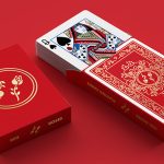 Red Roses Gold Foil Playing Cards (Fully Marked)