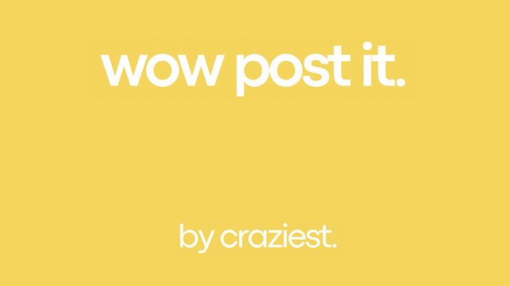 WOW Post-it by Craziest