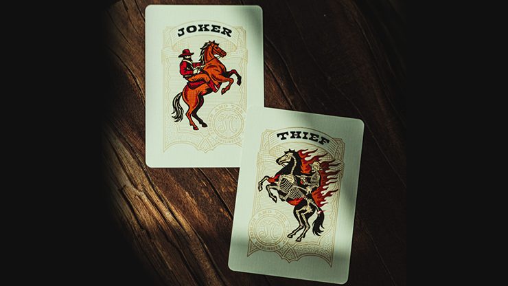 Gunslingers Poker (Red) Playing Cards - Image 4