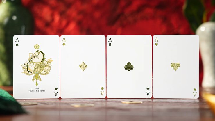 Year of the Horse (Green) Playing Cards by TCC Fashion - Image 5