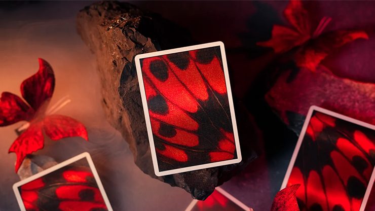Morpho V2 (Carmine) Playing Cards by TCC Fashion - Image 2