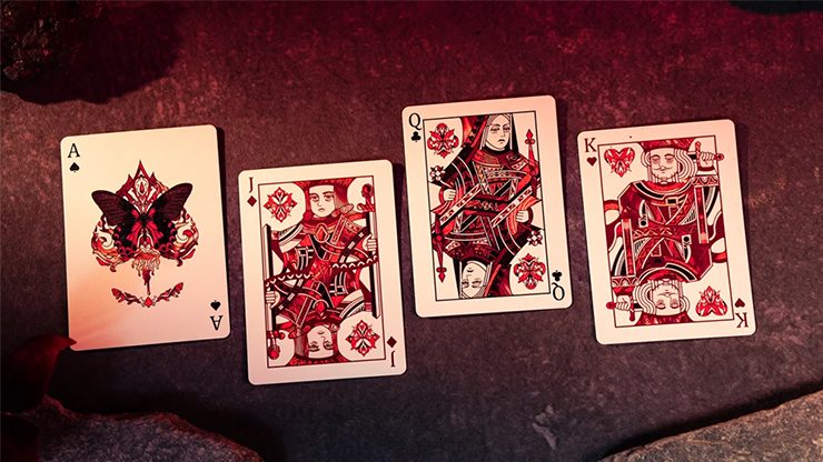 Morpho V2 (Carmine) Playing Cards by TCC Fashion - Image 3