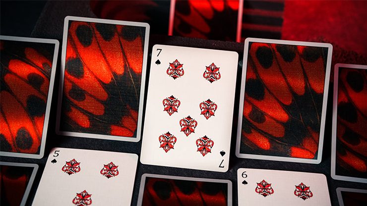 Morpho V2 (Carmine) Playing Cards by TCC Fashion - Image 5