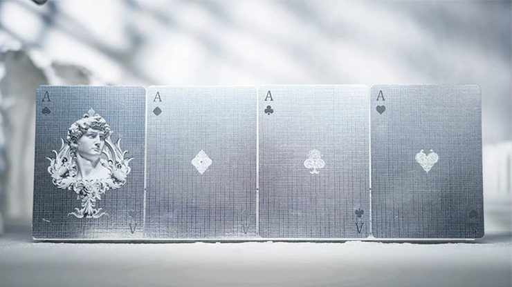 Alabaster Michelangelo Luxury Playing Cards by TCC Fashion - Image 4