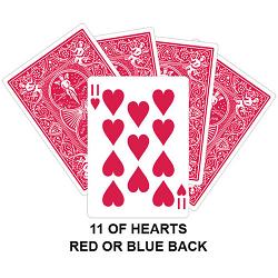 Eleven Of Hearts Gaff Card