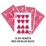 Twelve Of Hearts Gaff Card