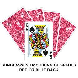 Sunglasses King Of Spades Emoji Card