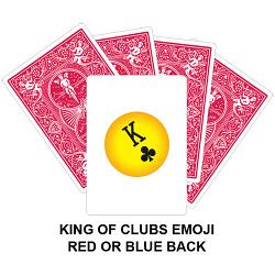King Of Clubs Emoji Card