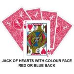 Jack Of Hearts Colour Face Gaff Card