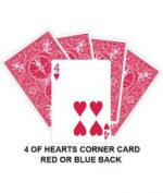 Four Of Hearts Corner Gaff Card