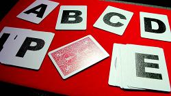 Alphabet Playing Cards Bicycle No Index by PrintByMagic