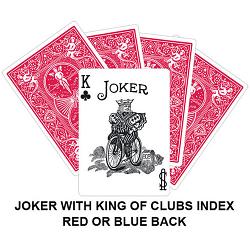 Mis Indexed King Of Clubs Joker Gaff Card