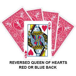 Reversed Queen Of Hearts Gaff Card