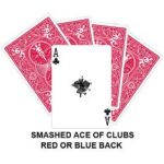 Smashed Ace Of Clubs Gaff Card