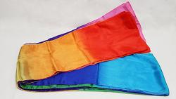 Multicolored Silk Streamer 9 inch by 30 ft from Magic by Gosh